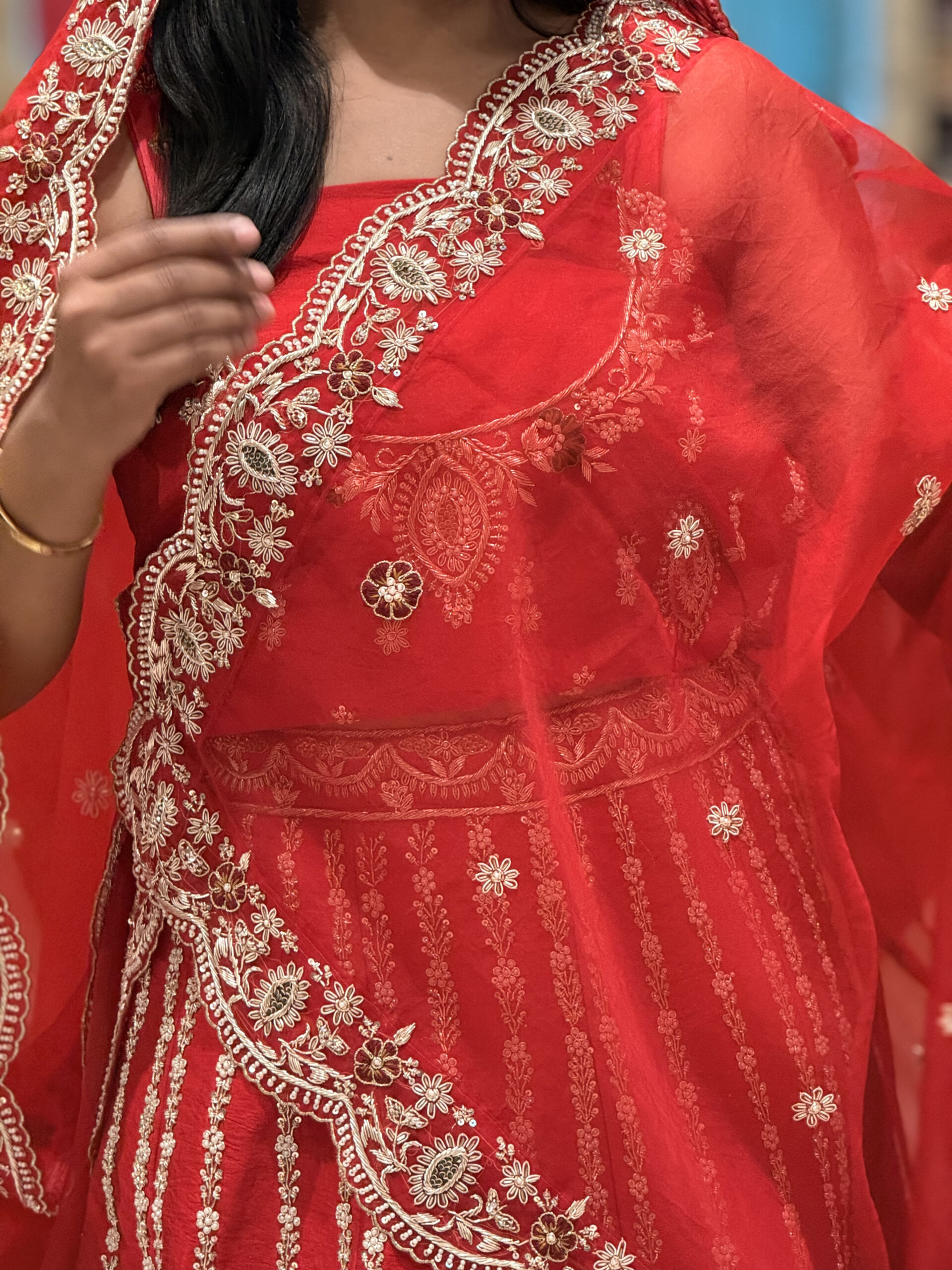 designer red embroidered lehenga set with elegant dupatta designer red embroidered lehenga set with elegant dupatta