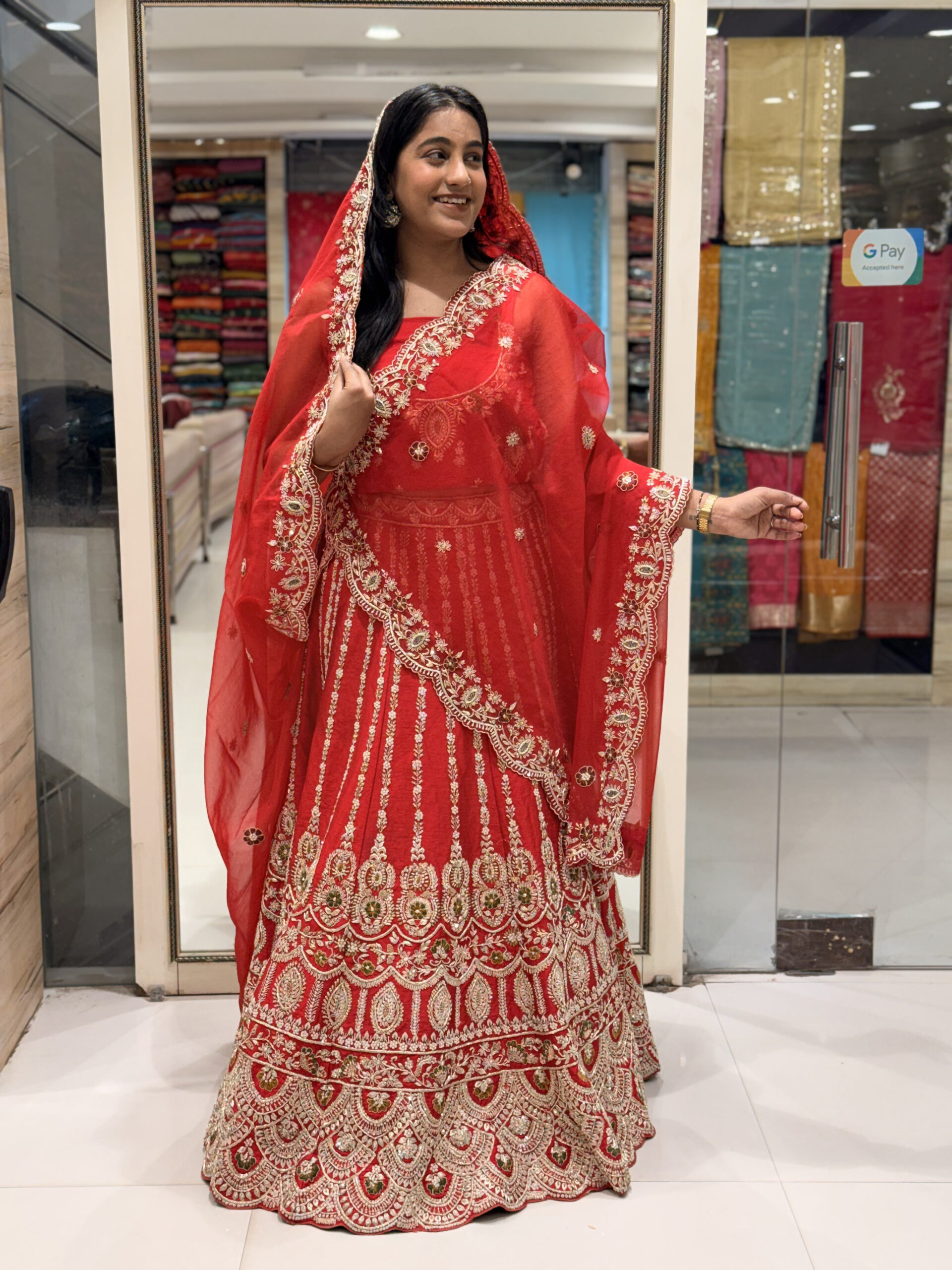 designer red embroidered lehenga set with elegant dupatta designer red embroidered lehenga set with elegant dupatta
